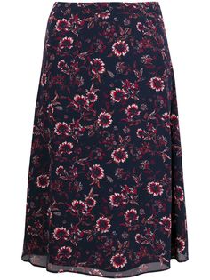 Tommy Hilfiger юбка миди с цветочным принтом