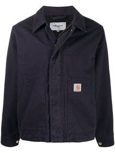 Carhartt WIP куртка-рубашка с нашивкой-логотипом