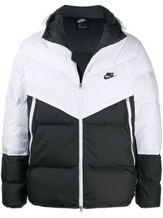 Nike пуховик Windrunner в стиле колор-блок