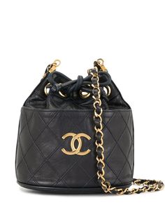 Chanel Pre-Owned стеганая сумка на плечо Cosmos 1985-1993 годов с логотипом CC