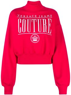 Versace Jeans Couture укороченная толстовка с логотипом