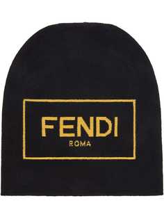 Fendi шапка бини с логотипом