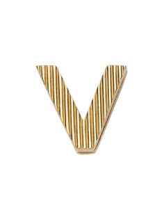 Fendi подвеска в форме буквы V с гравировкой
