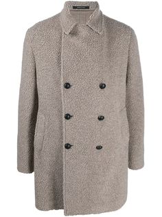 Tagliatore двубортное пальто из шерпы