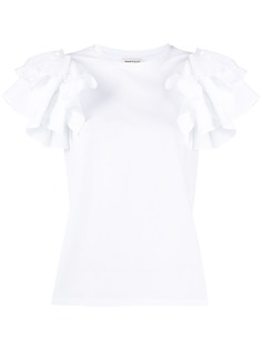 Alexander McQueen блузка с оборками на рукавах