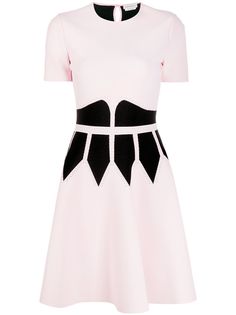 Alexander McQueen расклешенное платье в стиле колор-блок