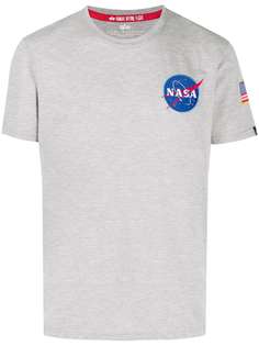 Alpha Industries футболка с нашивкой NASA
