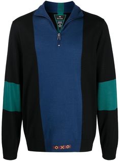 Paul Smith джемпер тонкой вязки в стиле колор-блок