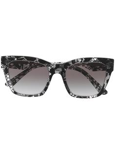 Dolce & Gabbana Eyewear солнцезащитные очки в квадратной оправе с узором