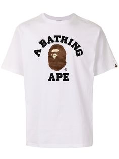 A BATHING APE® футболка с аппликацией и логотипом