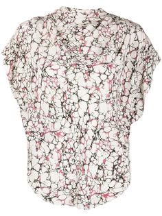 Isabel Marant топ с короткими рукавами и драпировкой