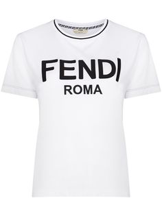 Fendi футболка Roma с логотипом