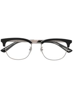 Gucci Eyewear очки в полуободковой оправе