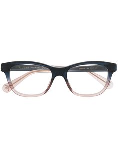Gucci Eyewear очки в квадратной оправе с прозрачными линзами