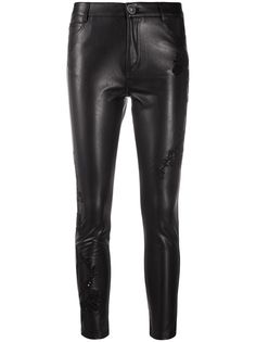 Ermanno Scervino укороченные брюки скинни из искусственной кожи