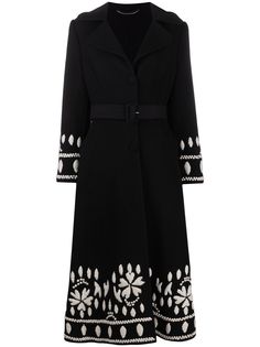 Ermanno Scervino пальто с вышитым логотипом