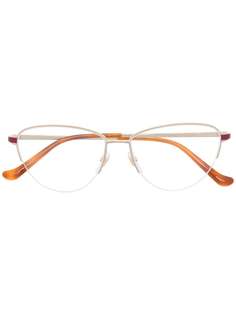 Gucci Eyewear очки в круглой полуободковой оправе