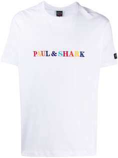 Paul & Shark футболка с вышитым логотипом