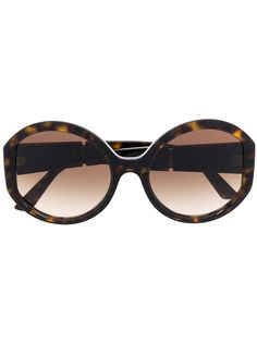 Prada Eyewear солнцезащитные очки в массивной оправе с логотипом