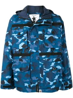 A BATHING APE® куртка Shark с камуфляжным принтом и карманами