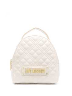 Love Moschino стеганый рюкзак с металлическим логотипом