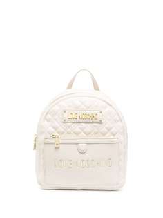 Love Moschino стеганый рюкзак с металлическим логотипом
