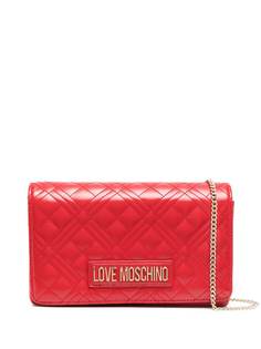 Love Moschino стеганая сумка на плечо с логотипом