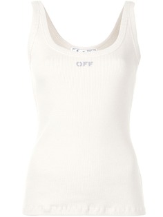 Off-White топ без рукавов с логотипом