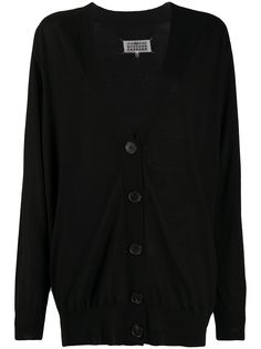Maison Margiela кардиган тонкой вязки с V-образным вырезом