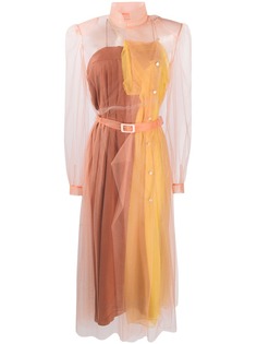 Maison Margiela многослойное платье-рубашка