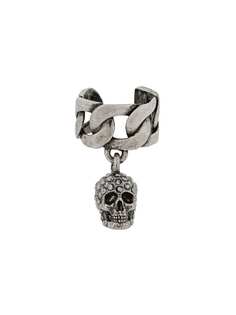 Alexander McQueen серьга с подвеской Skull