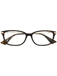 Gucci Eyewear очки в прямоугольной оправе черепаховой расцветки
