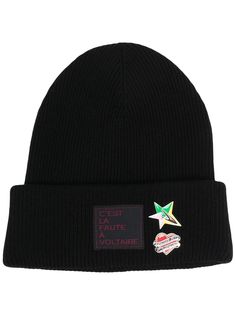 Zadig&Voltaire шапка бини Aglae с нашивкой