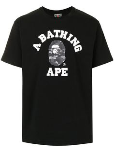 A BATHING APE® футболка с логотипом и принтом