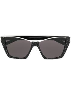 Saint Laurent Eyewear солнцезащитные очки Kate в оправе бабочка