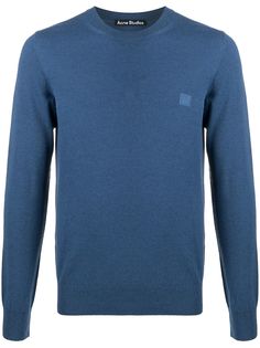 Acne Studios джемпер с нашивкой Face