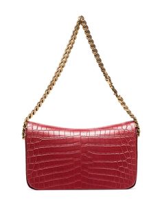 Saint Laurent сумка на плечо с тиснением под крокодила