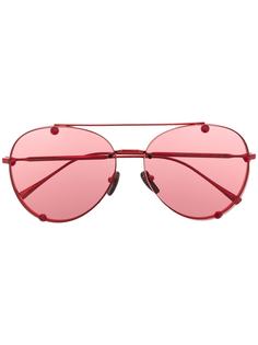 Valentino Eyewear солнцезащитные очки-авиаторы VA2045 с кристаллами