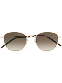 Saint Laurent Eyewear солнцезащитные очки в круглой оправе