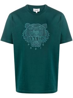 Kenzo футболка с вышивкой Tiger