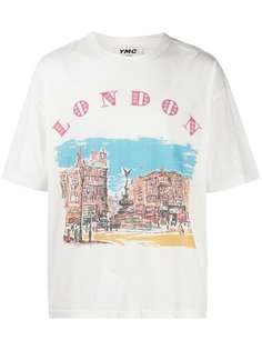 YMC футболка London с графичным принтом