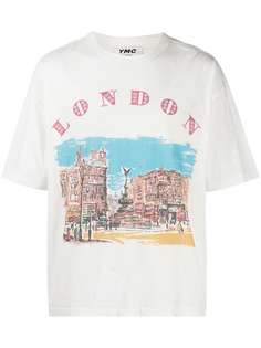 YMC футболка London с графичным принтом