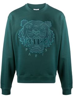Kenzo толстовка с вышивкой Tiger