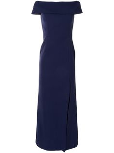 Rebecca Vallance длинное вечернее платье с открытыми плечами