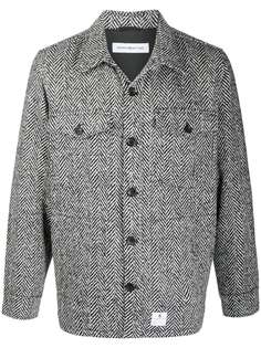 Department 5 herringbone knit shirt jacket