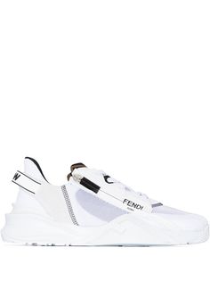 Fendi panelled zip detail sneakers