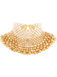 Sunnei колье из искусственного жемчуга с эффектом градиента