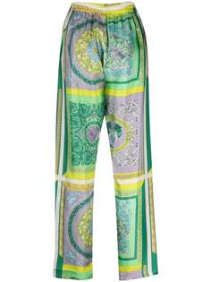 Versace пижамные брюки с принтом Baroque