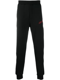 Alexander McQueen спортивные брюки с вышитым логотипом