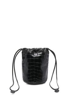 MM6 Maison Margiela сумка-ведро с тиснением под кожу крокодила